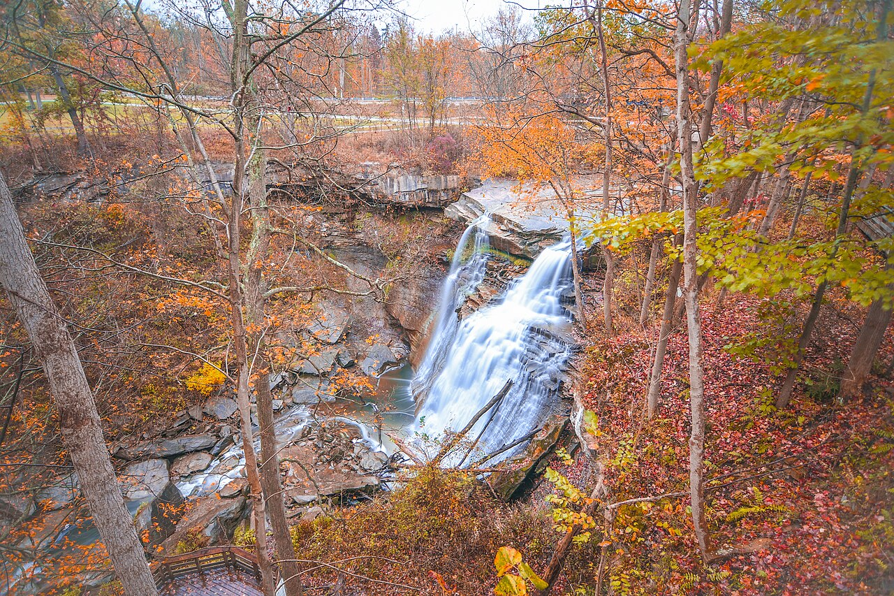 Brandywine Falls, a waterfall in Ohio