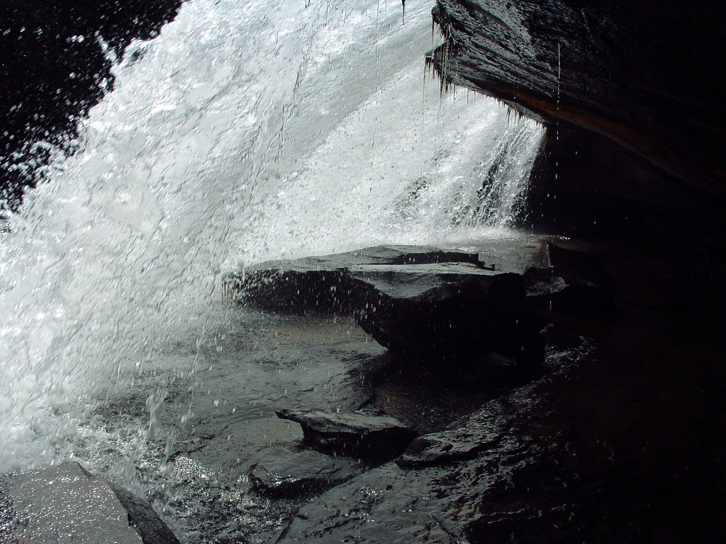 Bridal Veil Falls, a waterfall in North Carolina