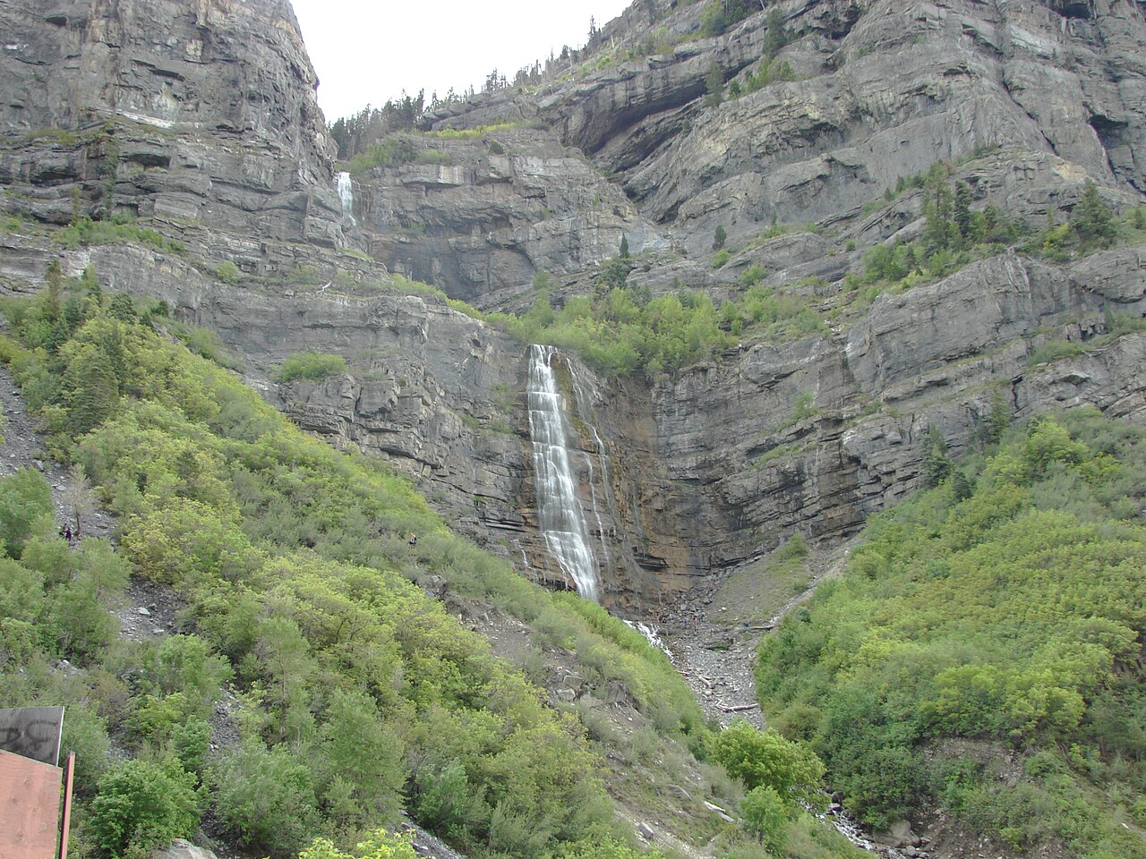 Bridal Veil Falls, a waterfall in Utah