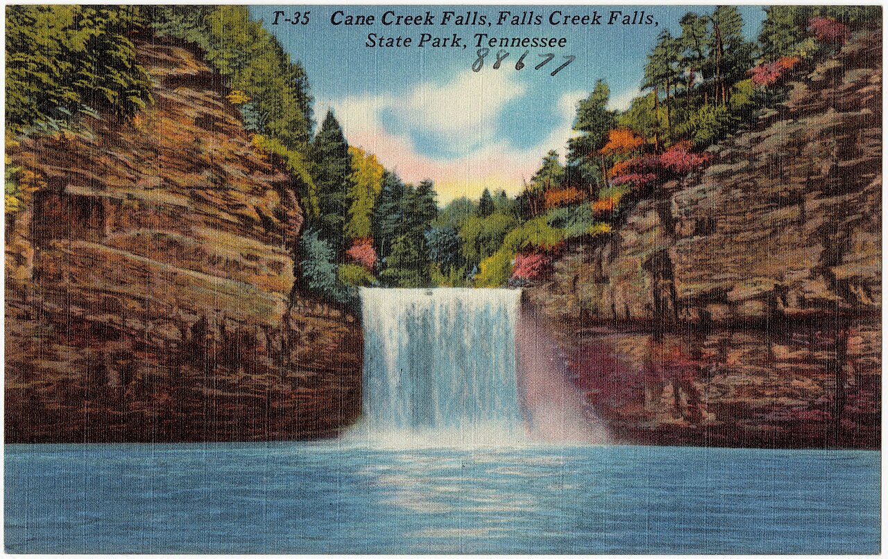 Cane Creek Falls, a waterfall in Tennessee
