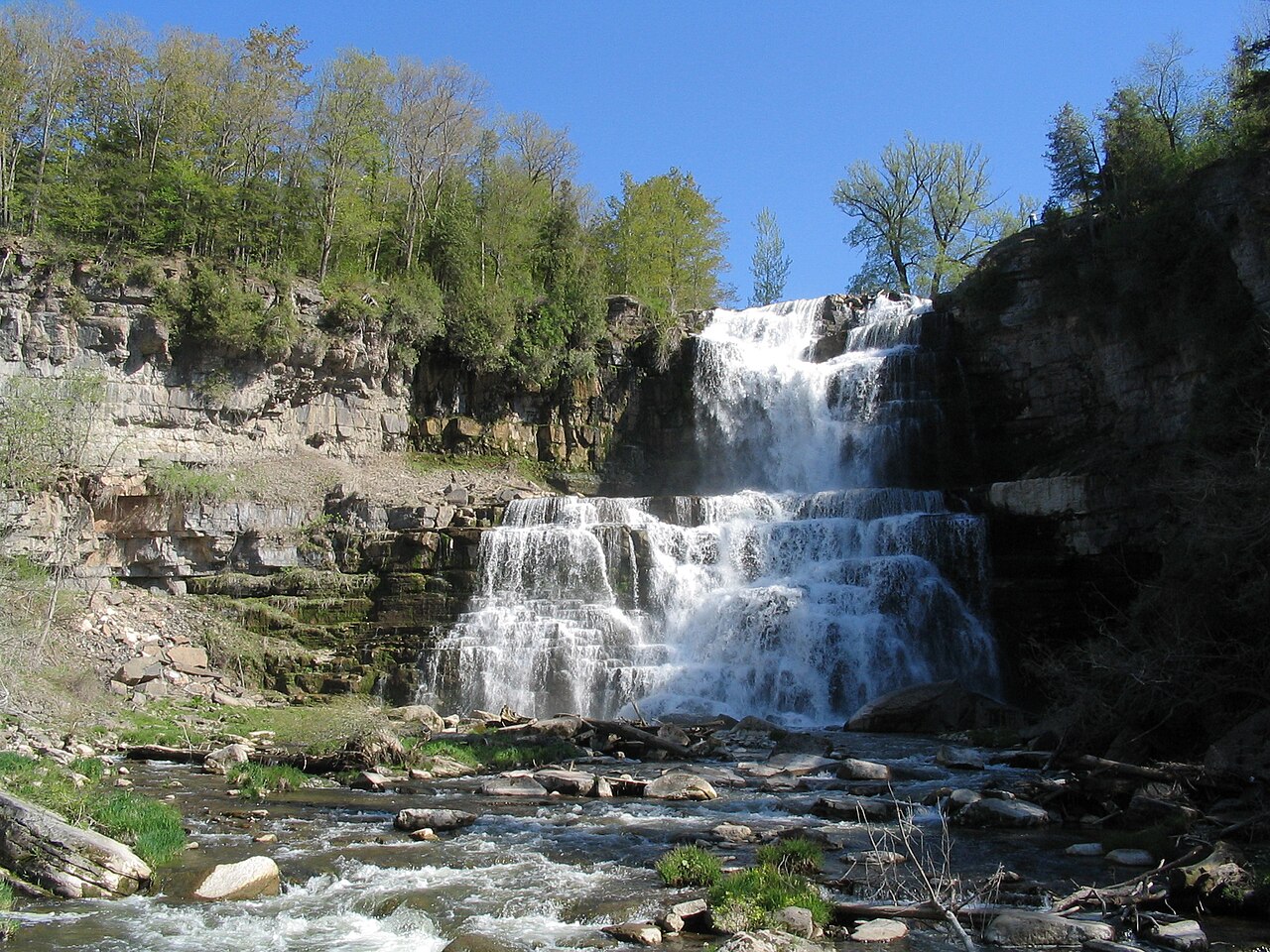 Chittenango Falls, a waterfall in New York