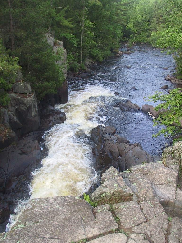 Dave's Falls, a waterfall in Wisconsin