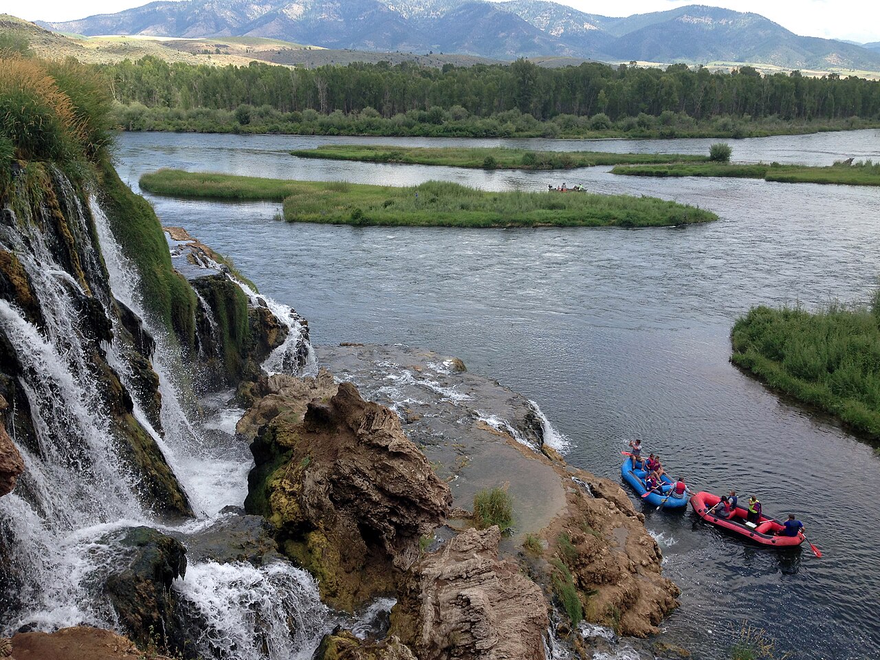 Fall Creek Falls, a waterfall in Idaho