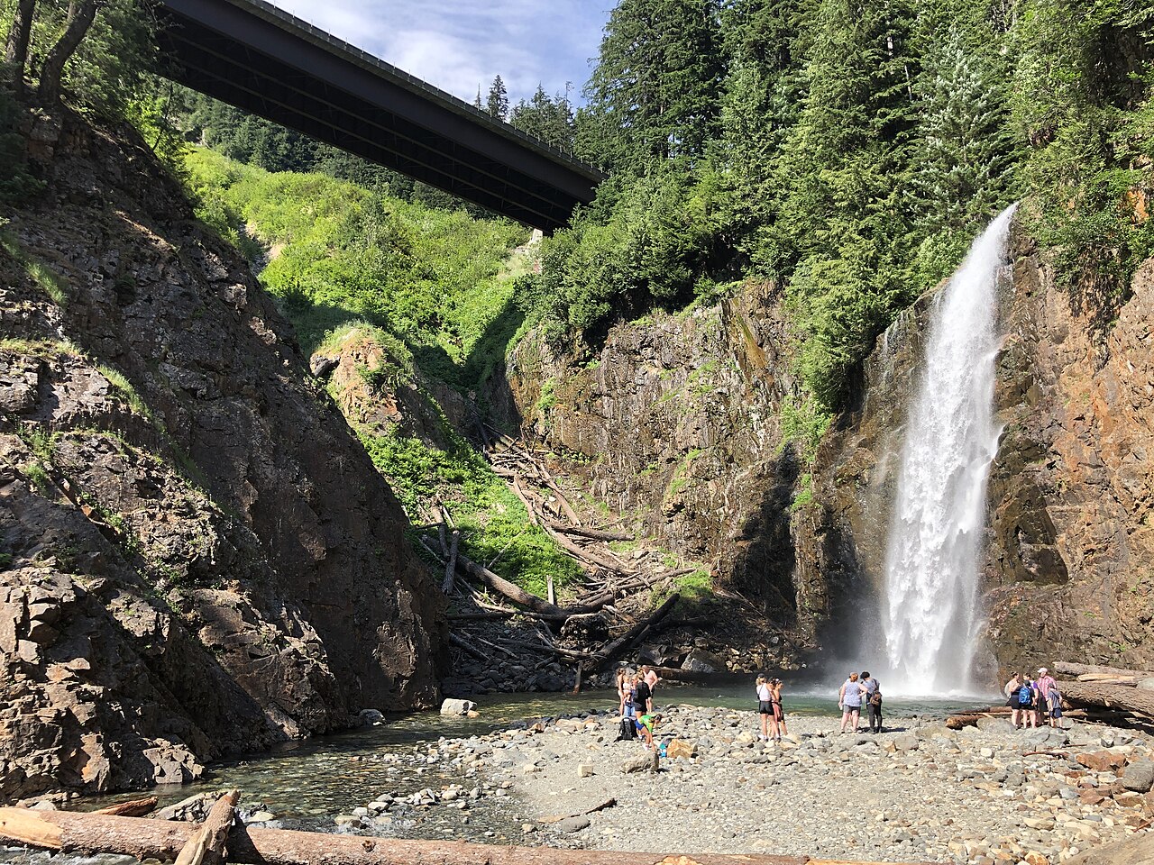 Franklin Falls, a waterfall in Washington
