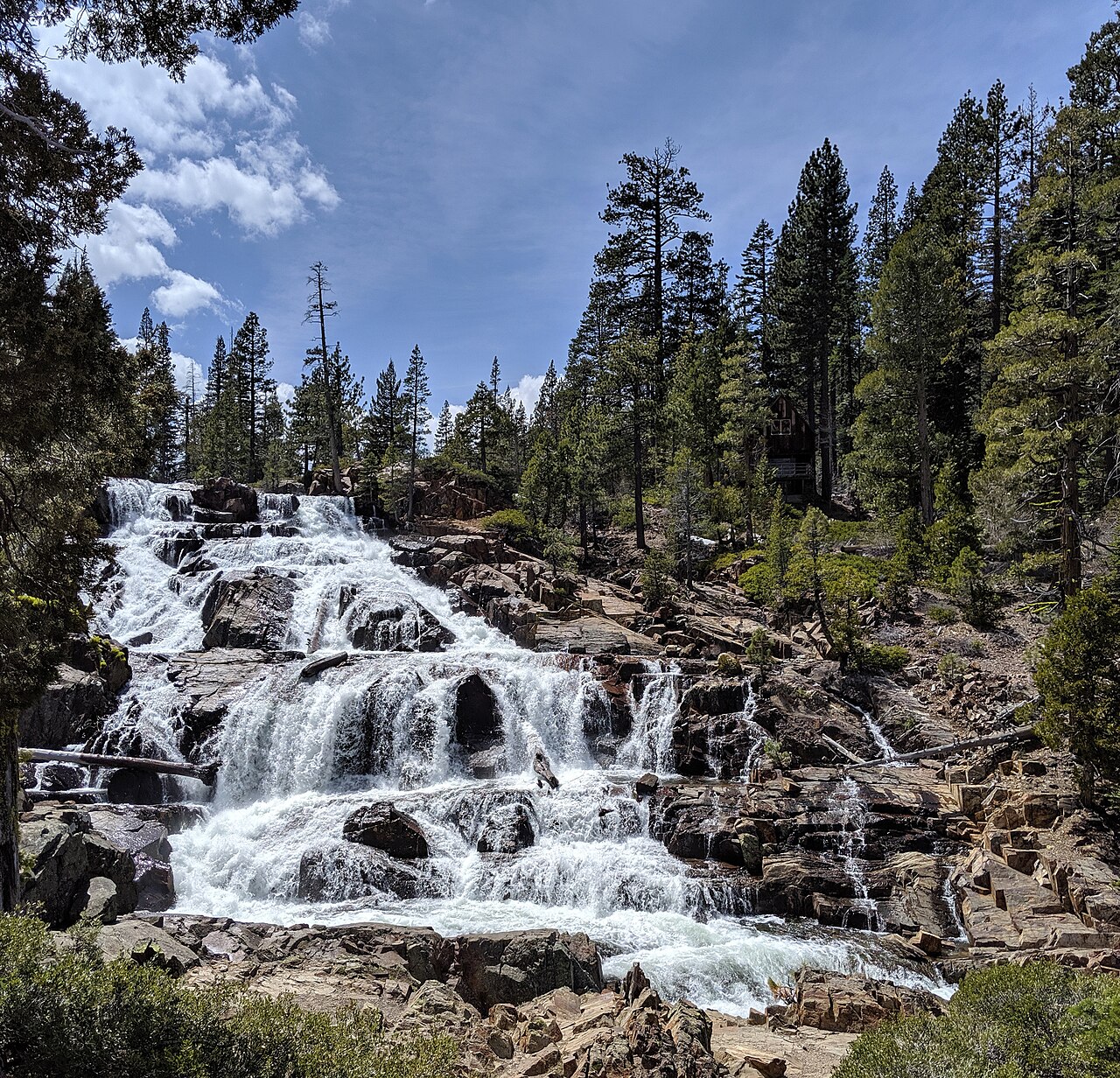 Glen Alpine Falls, a waterfall in California