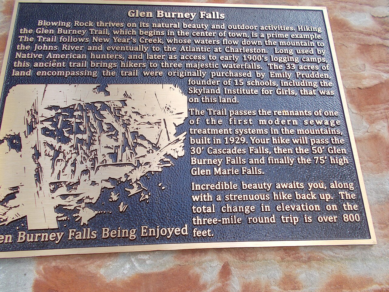 Glen Falls, a waterfall in North Carolina