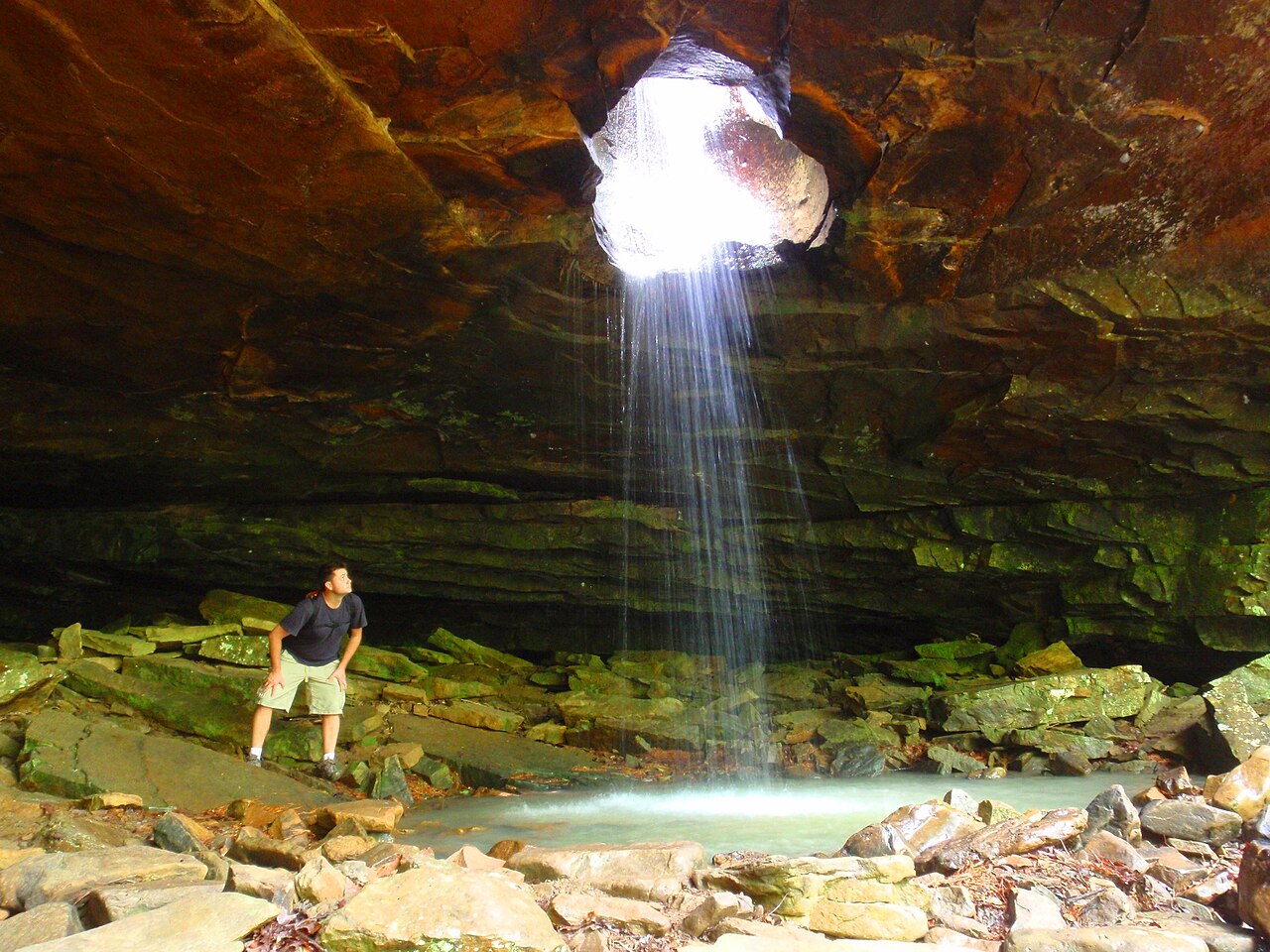 Glory Hole Falls, a waterfall in Arkansas