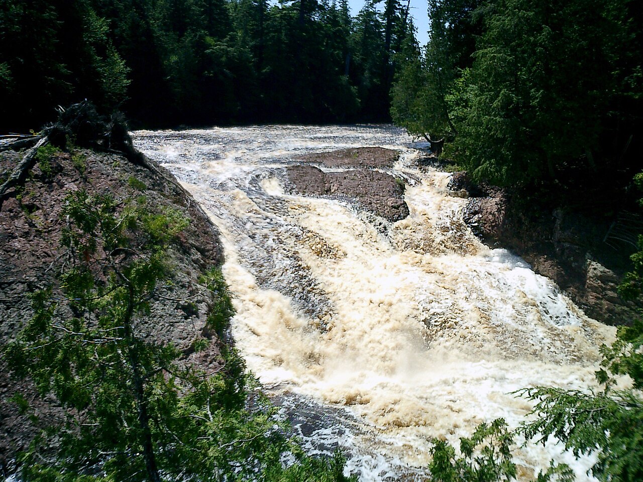 Great Conglomerate Falls, a waterfall in Michigan