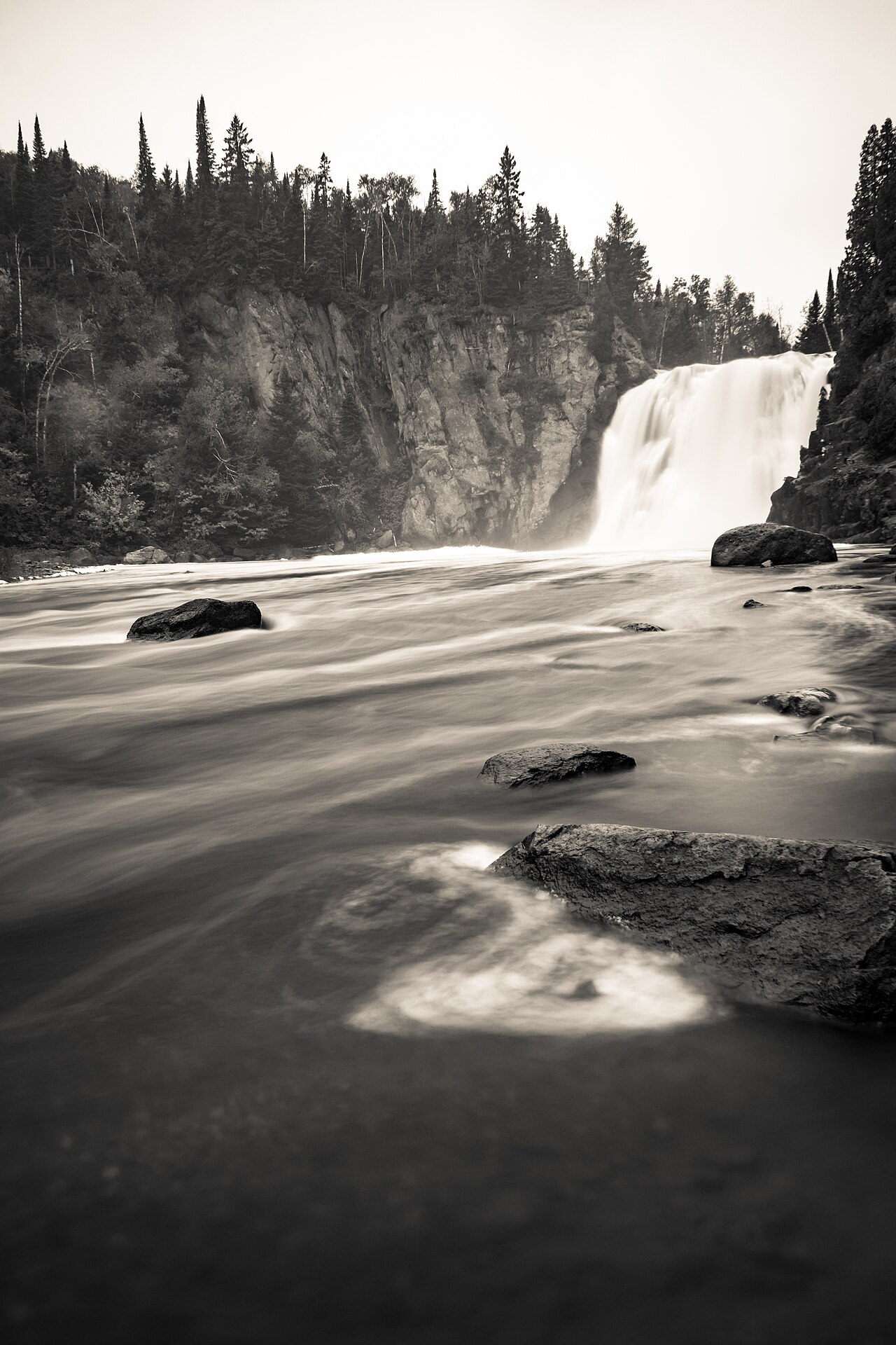 High Falls of the Baptism River, a waterfall in Minnesota