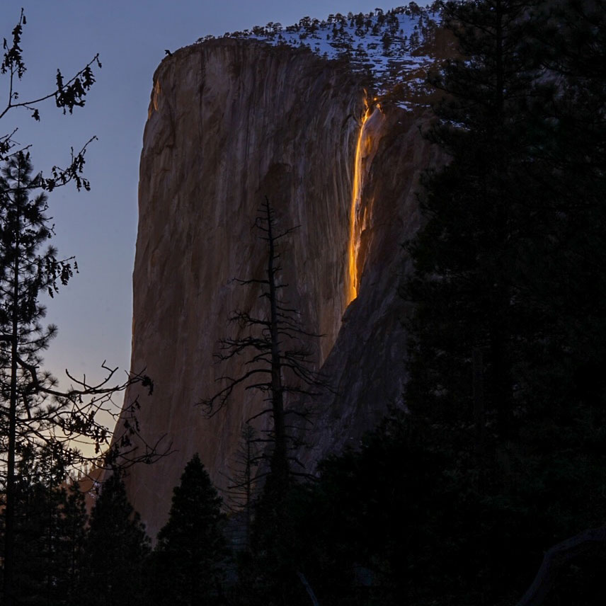 Horsetail Fall, a waterfall in California