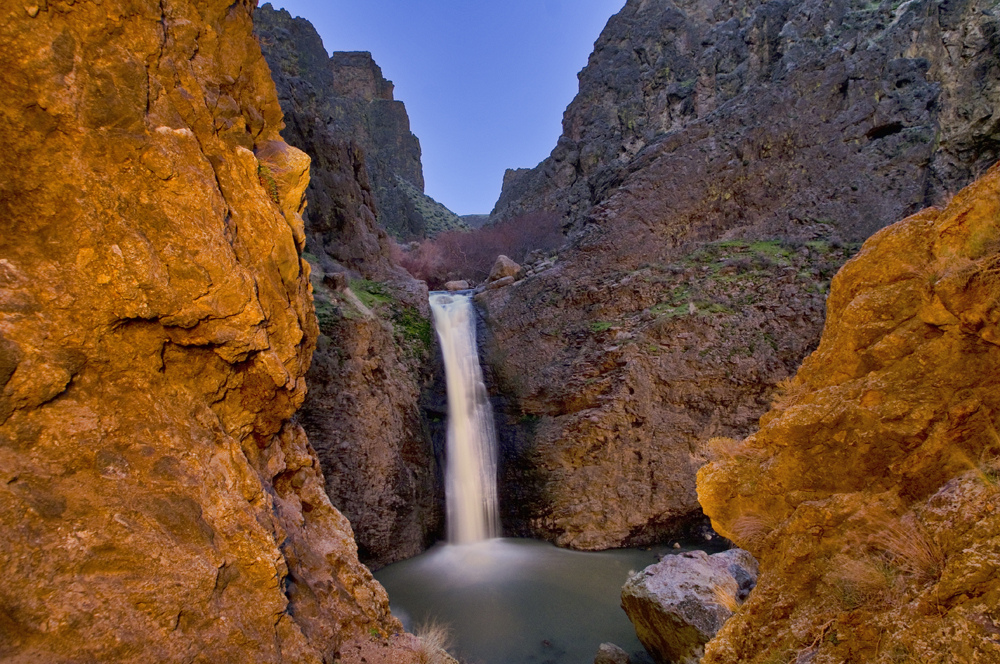 Jump Creek Falls, a waterfall in Idaho