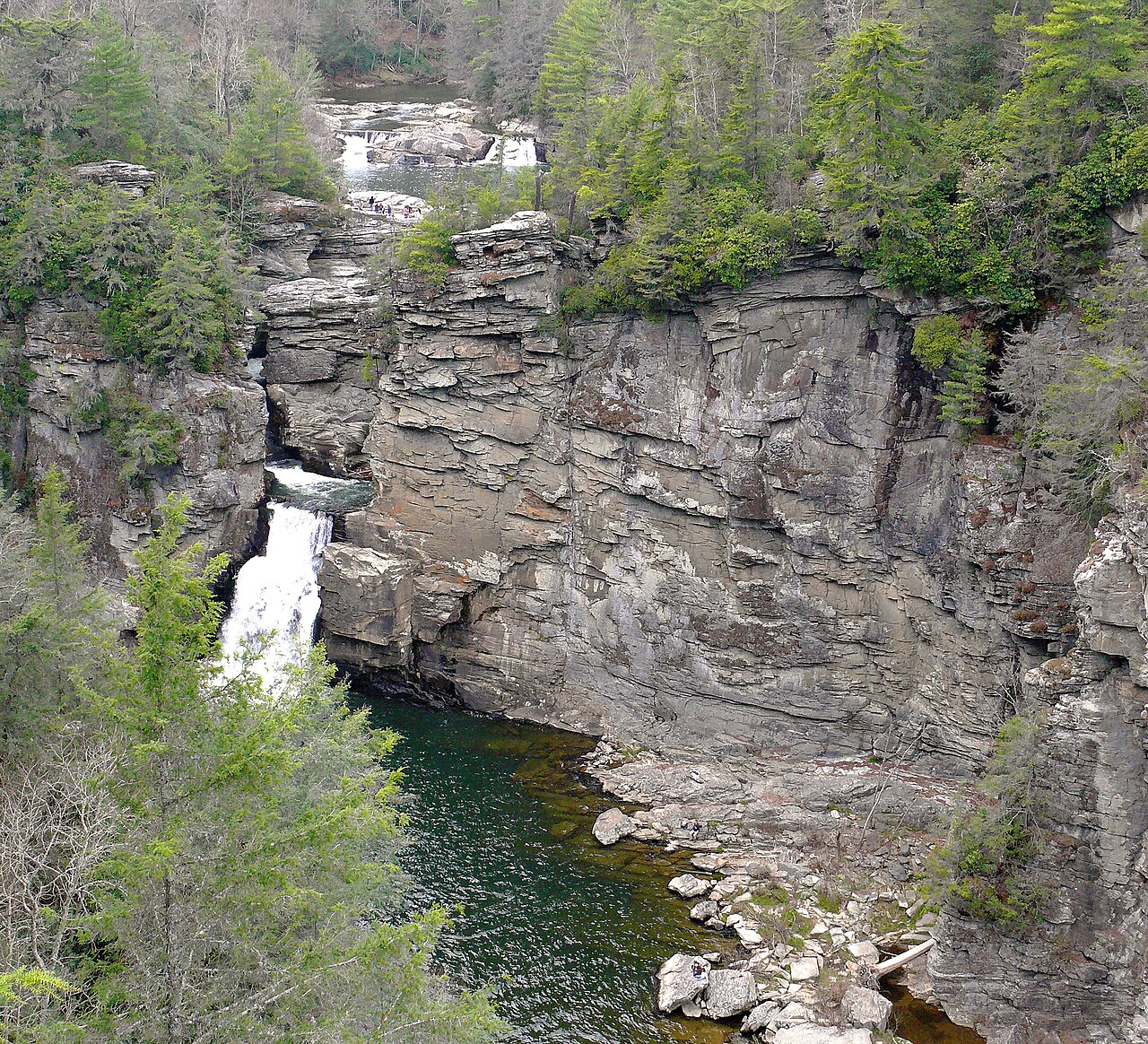Linville Falls, a waterfall in North Carolina