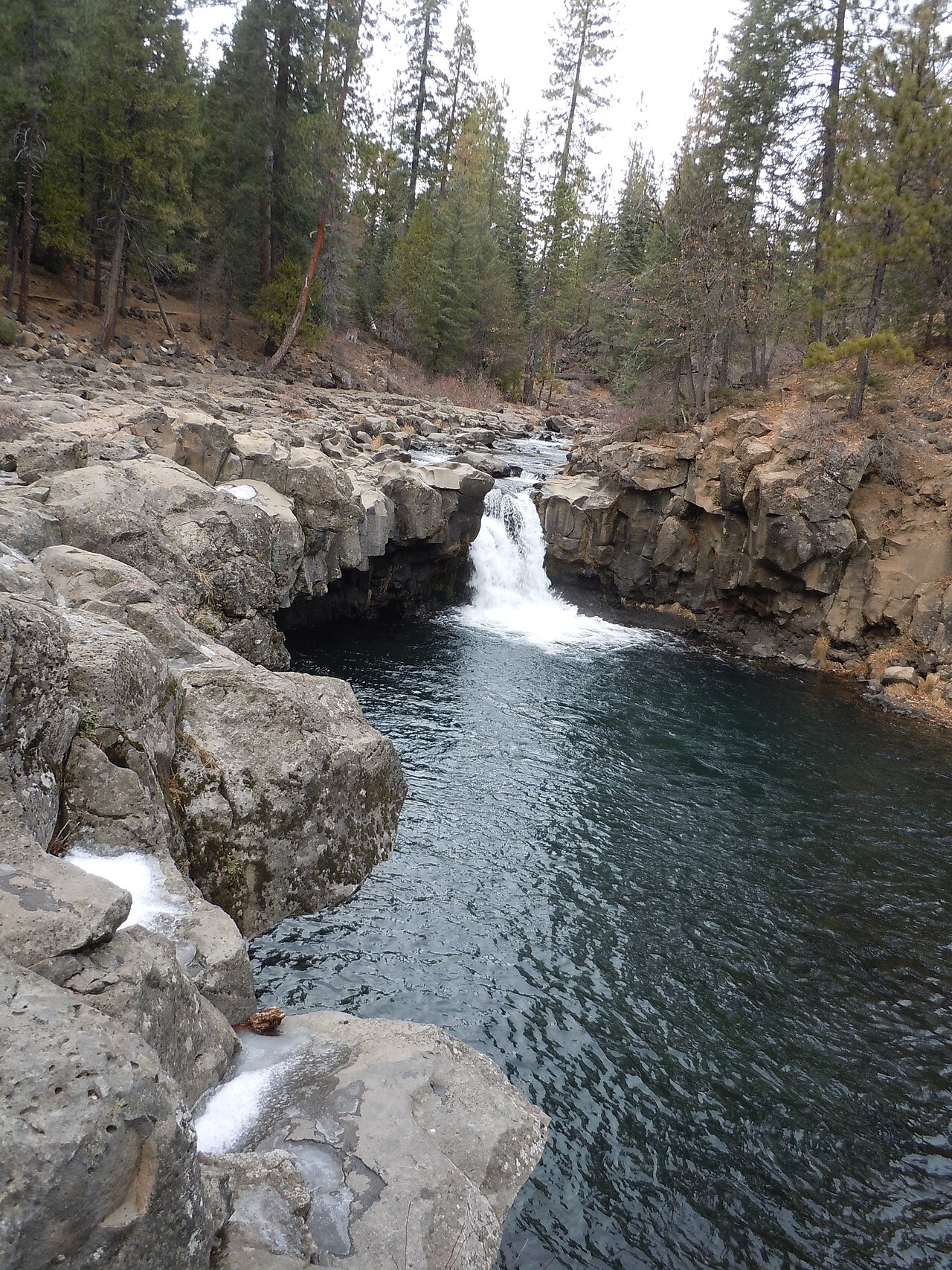 Lower McCloud Falls, a waterfall in California