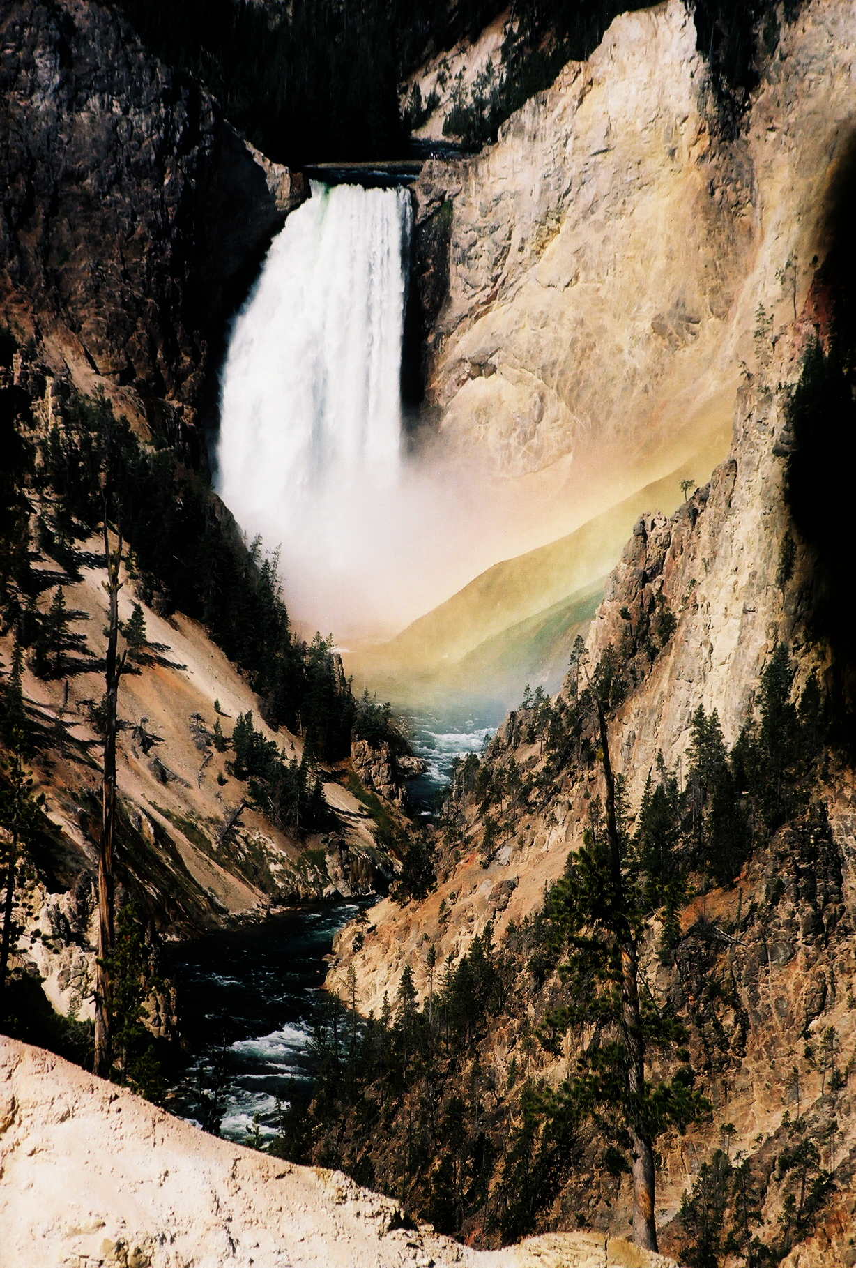 Lower Yellowstone Falls, a waterfall in Wyoming