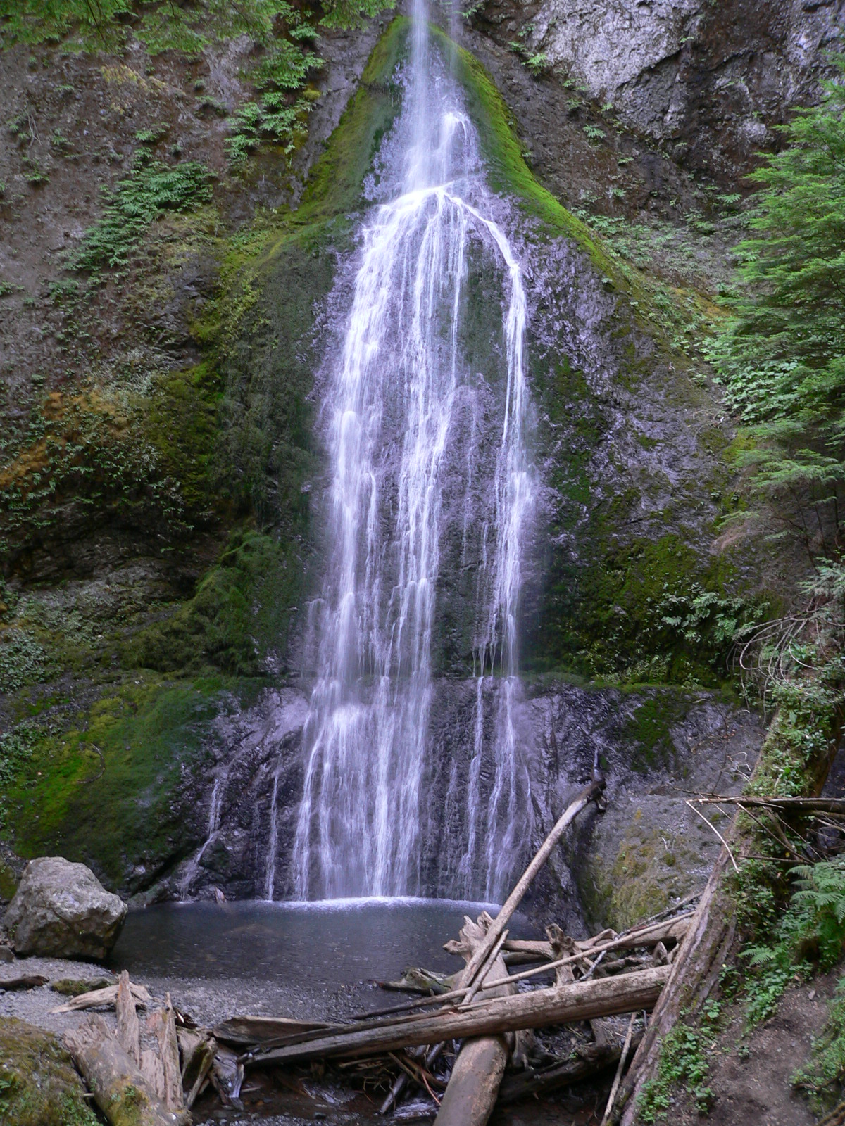 Marymere Falls, a waterfall in Washington