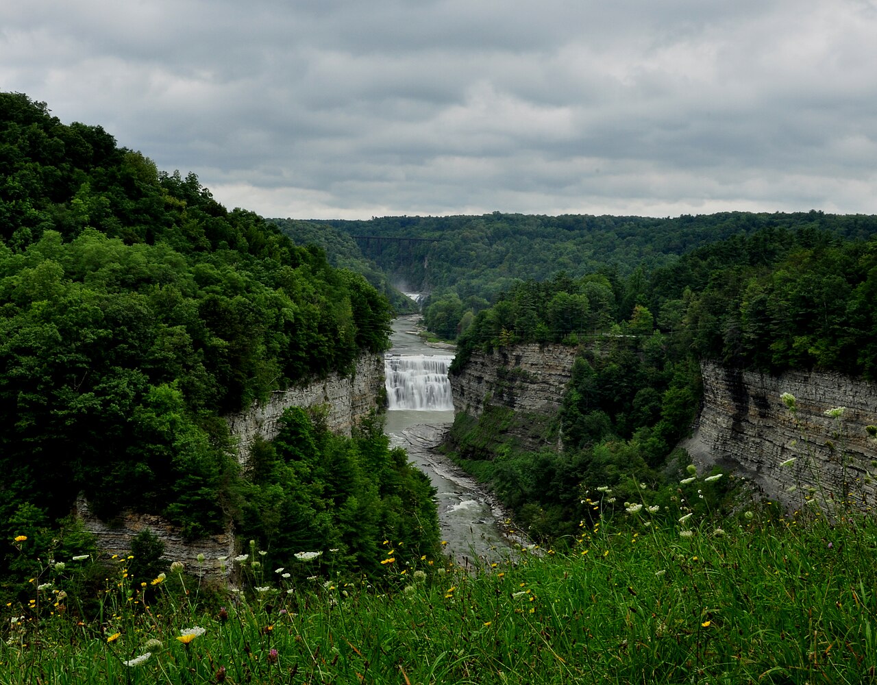 Middle Falls (Letchworth), a waterfall in New York