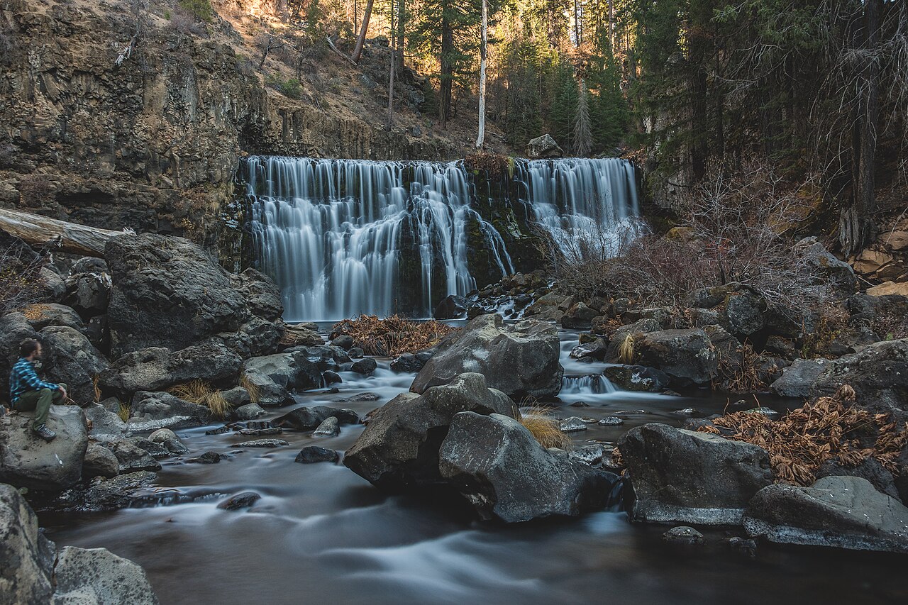 Middle McCloud Falls, a waterfall in California