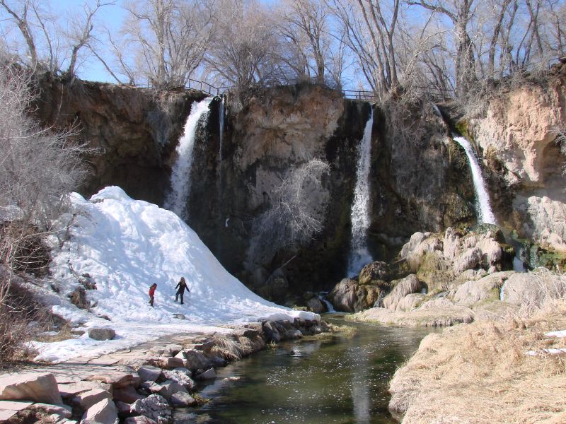 Rifle Falls, a waterfall in Colorado