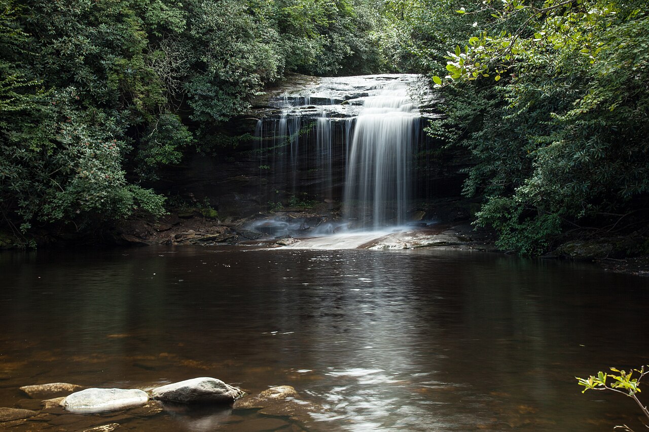 Schoolhouse Falls, a waterfall in North Carolina
