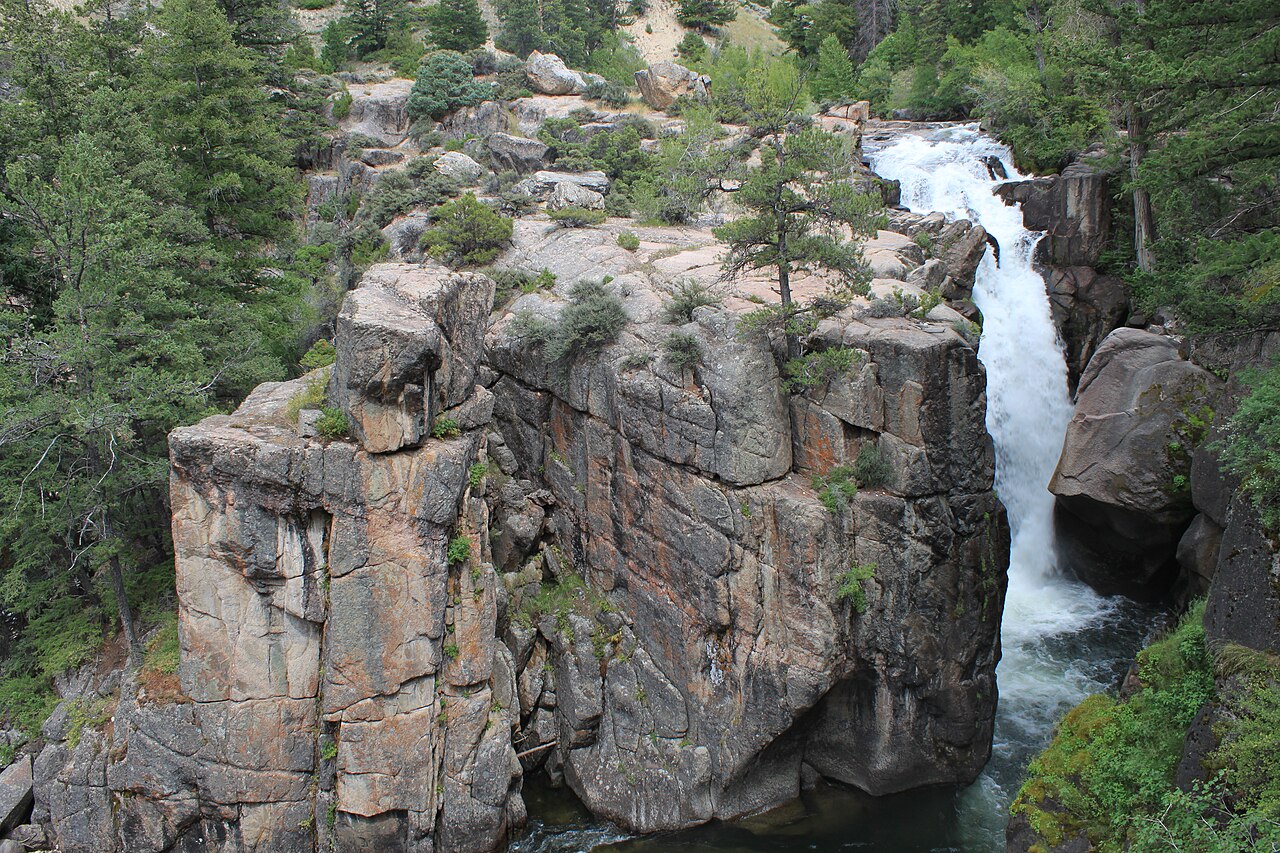 Shell Falls, a waterfall in Wyoming