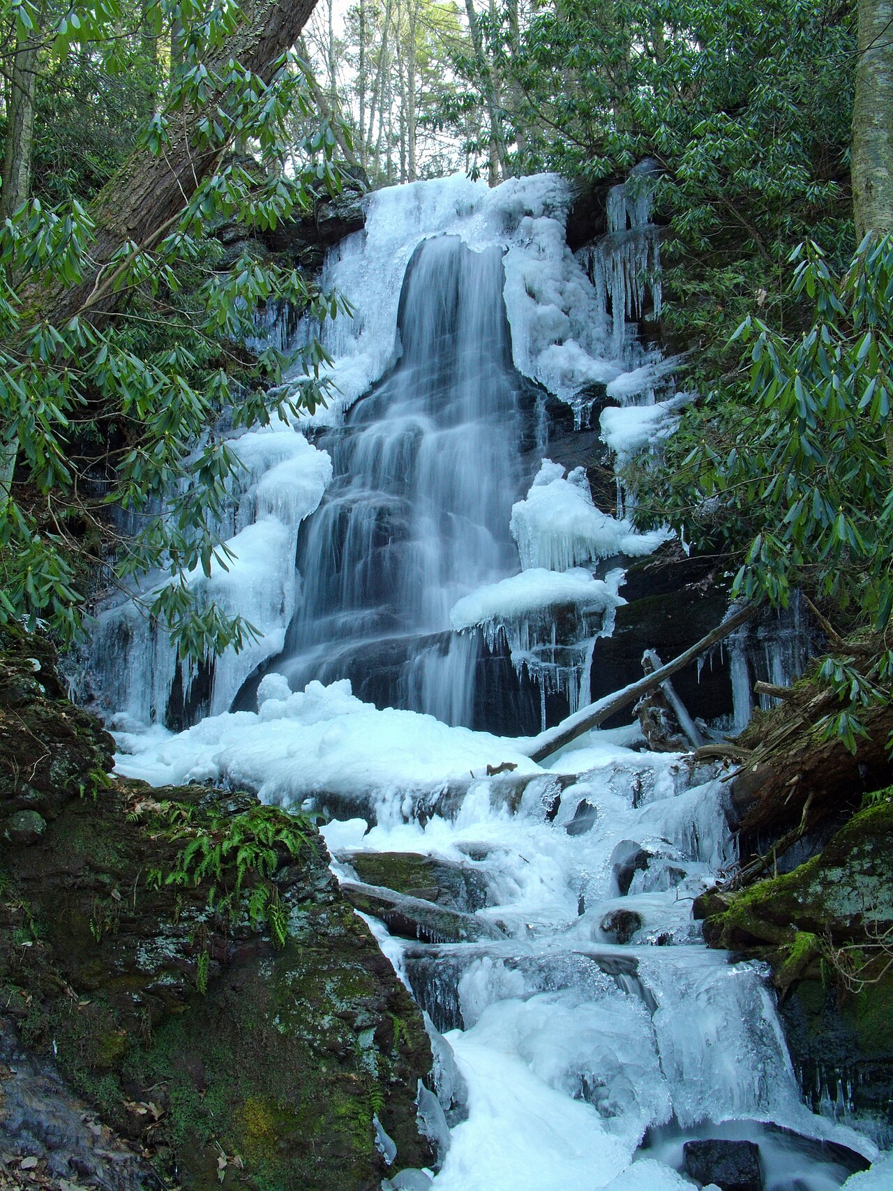 Silver Spray Falls, a waterfall in New Jersey