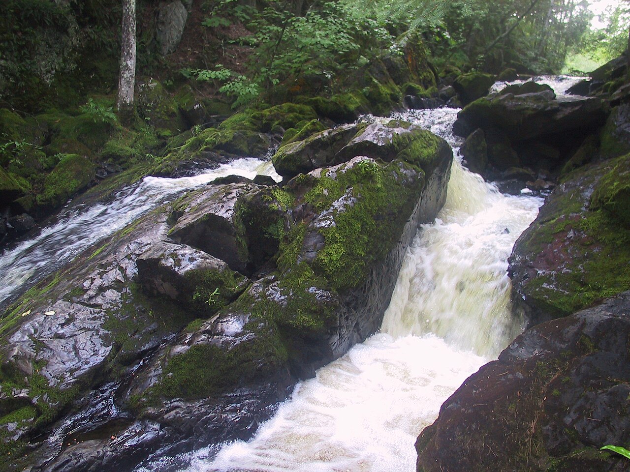 Smalley Falls, a waterfall in Wisconsin