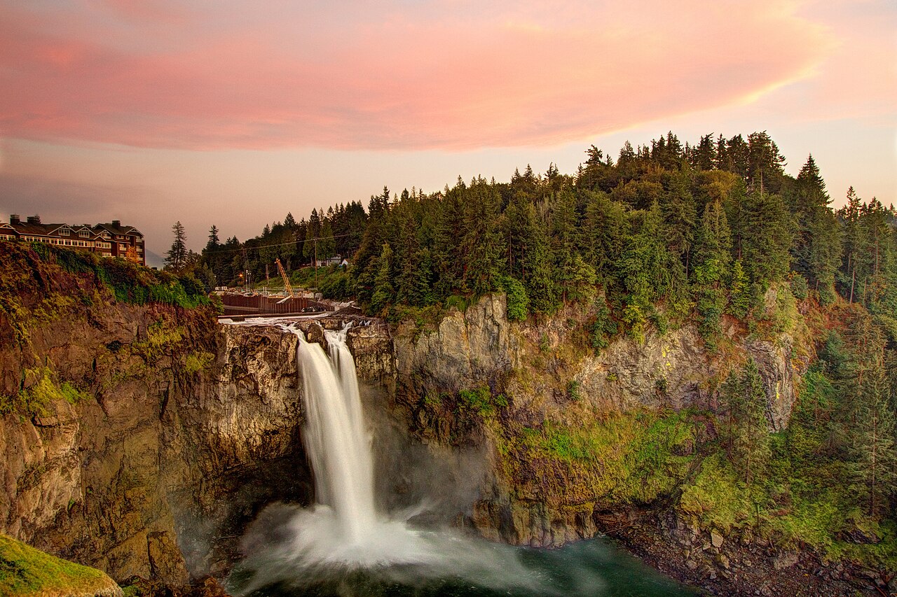 Snoqualmie Falls, a waterfall in Washington