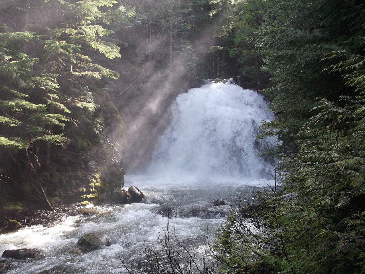 Snow Creek Falls, a waterfall in Idaho