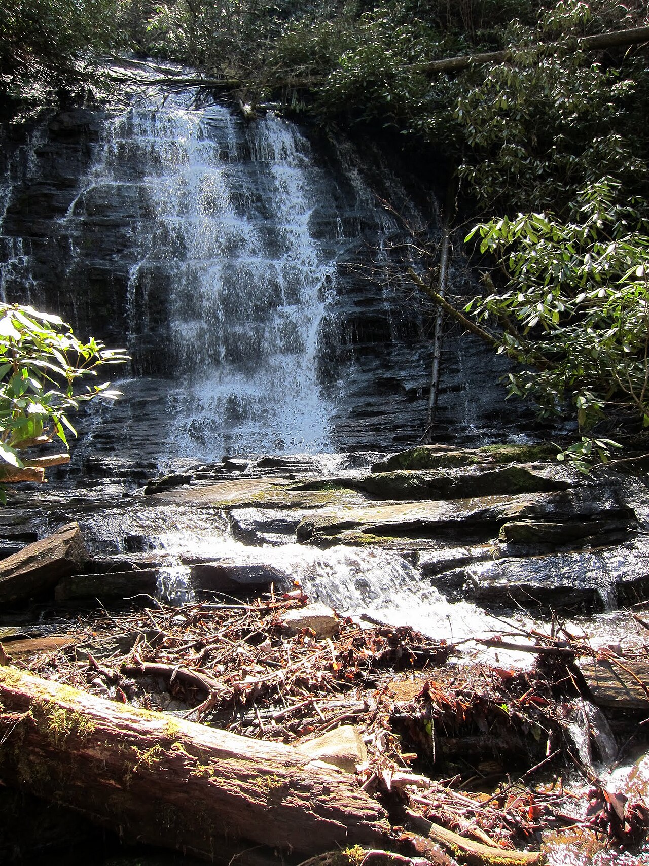 Spoonauger Falls, a waterfall in South Carolina