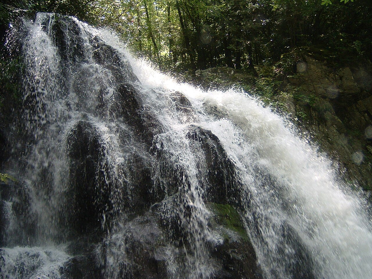 Spruce Flats Falls, a waterfall in Tennessee