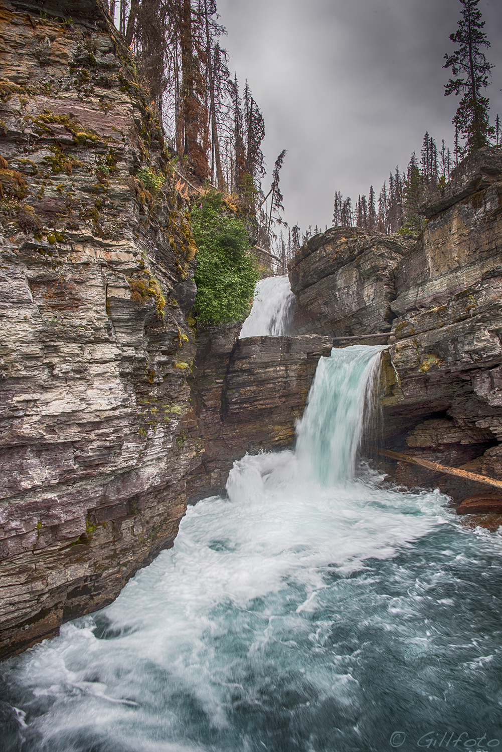 St. Mary Falls, a waterfall in Montana