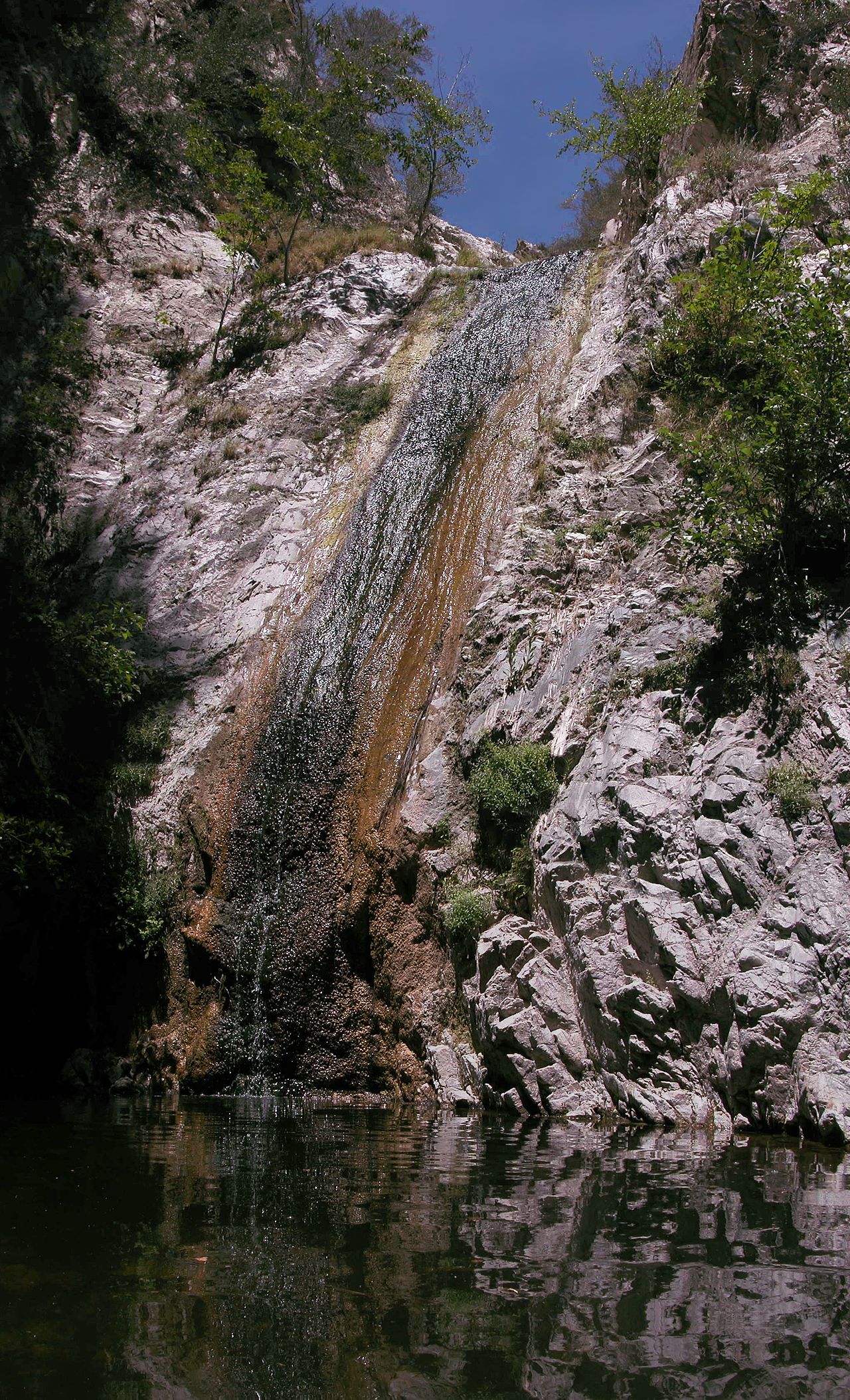 Switzer Falls, a waterfall in California
