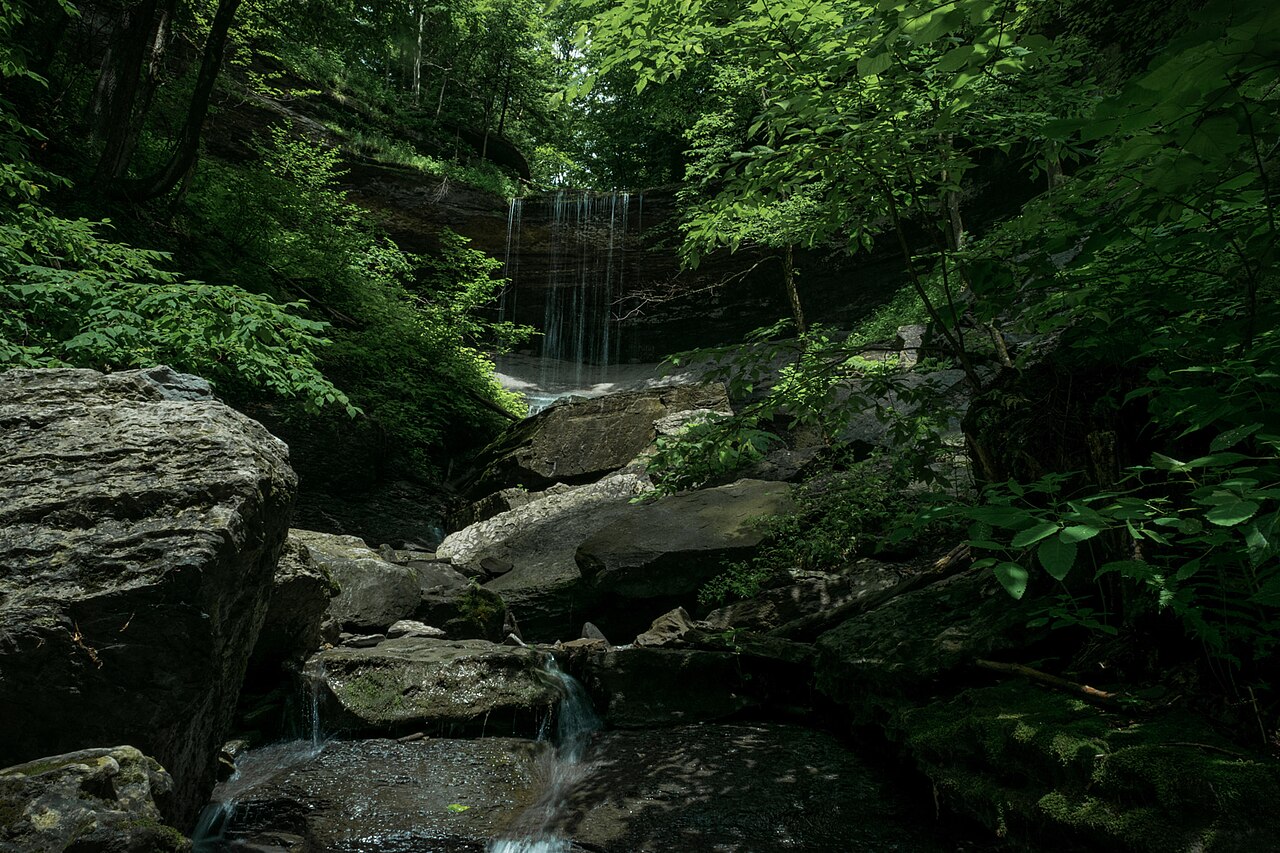 Tinker Falls, a waterfall in New York
