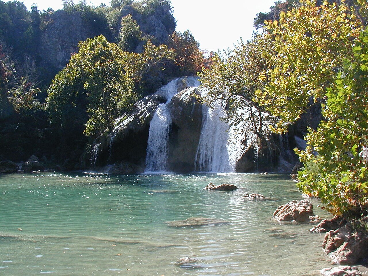 Turner Falls, a waterfall in Oklahoma