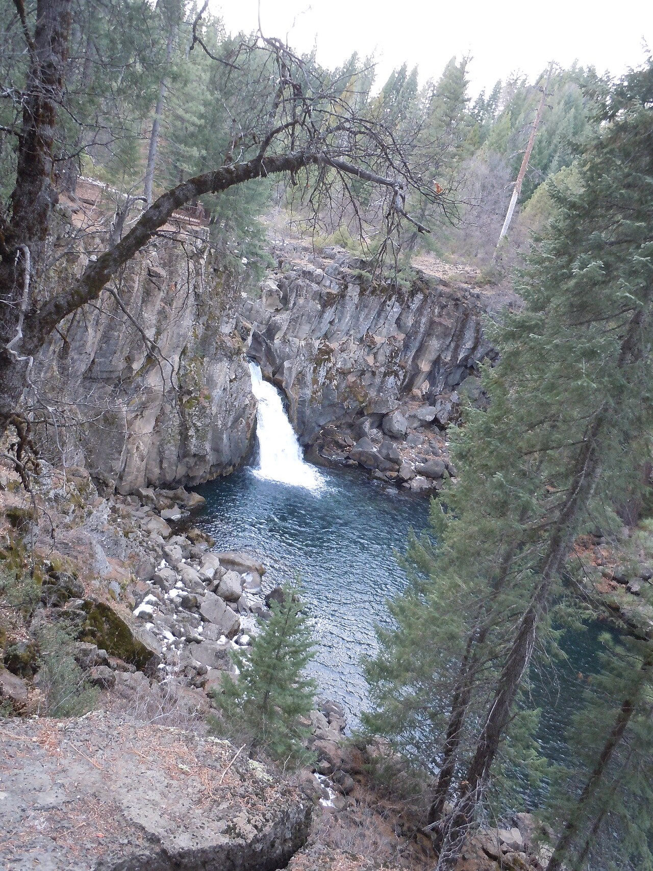 Upper McCloud Falls, a waterfall in California