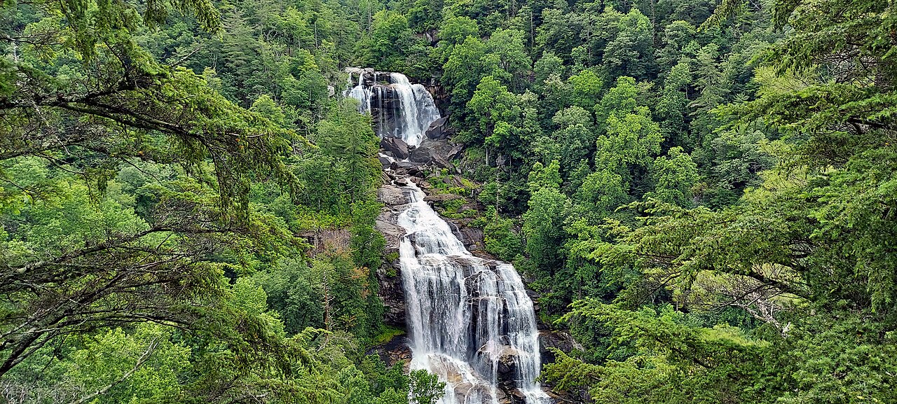 Upper Whitewater Falls, a waterfall in North Carolina