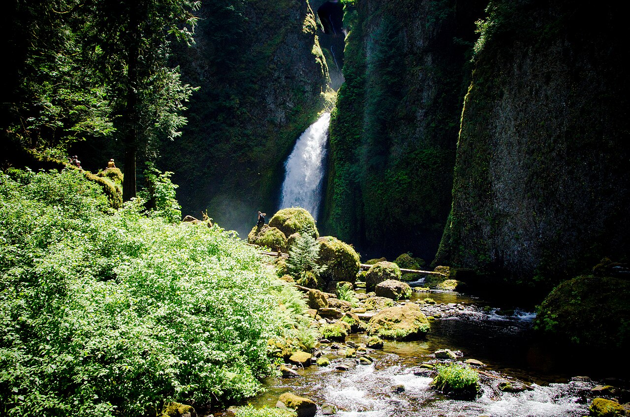 Wahclella Falls, a waterfall in Oregon