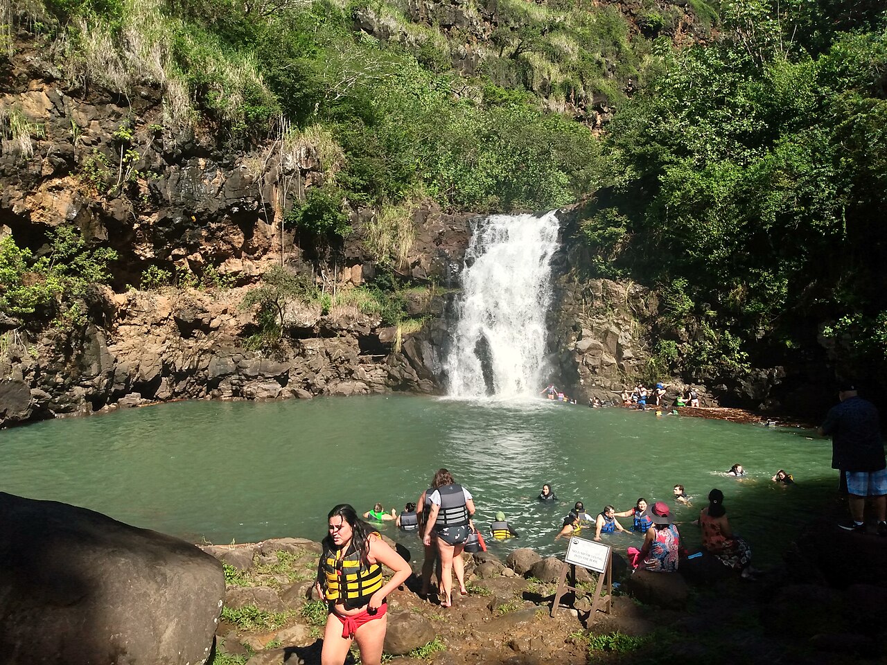 Waimea Falls, a waterfall in Hawaii