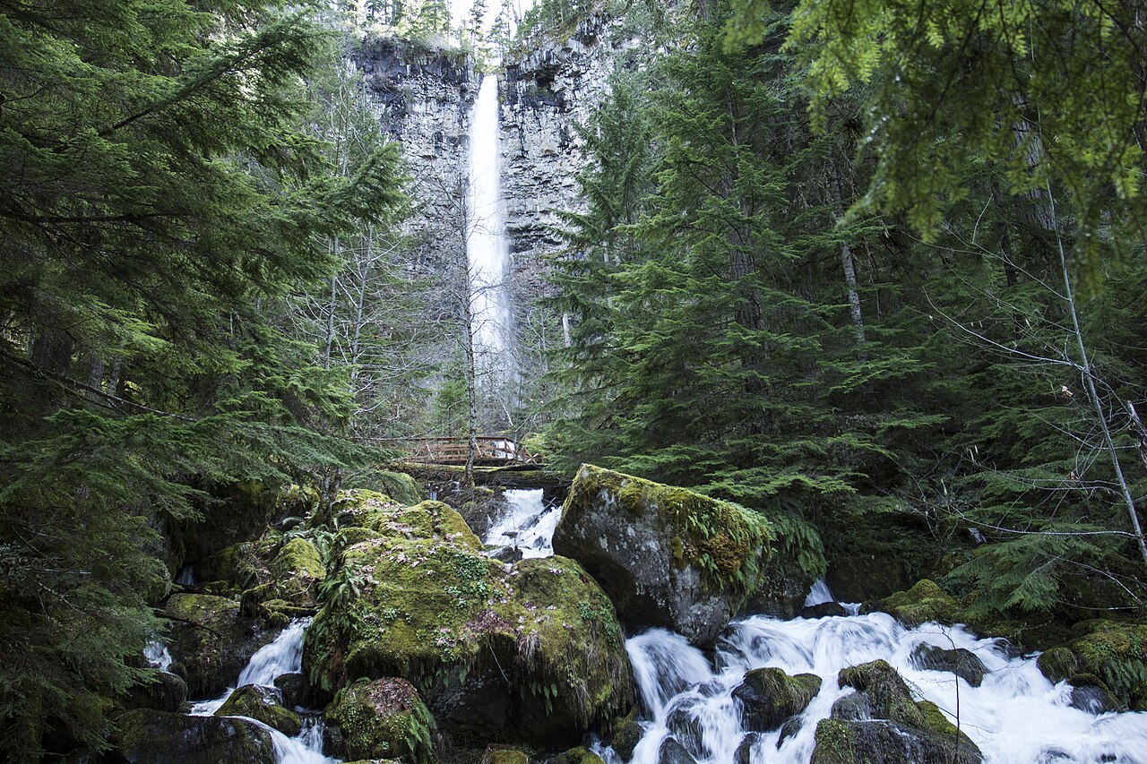 Watson Falls, a waterfall in Oregon