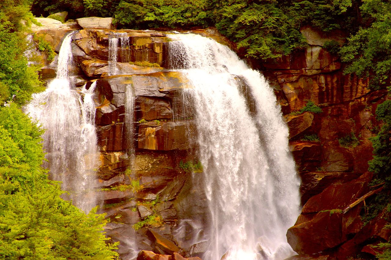 Whitewater Falls, a waterfall in North Carolina