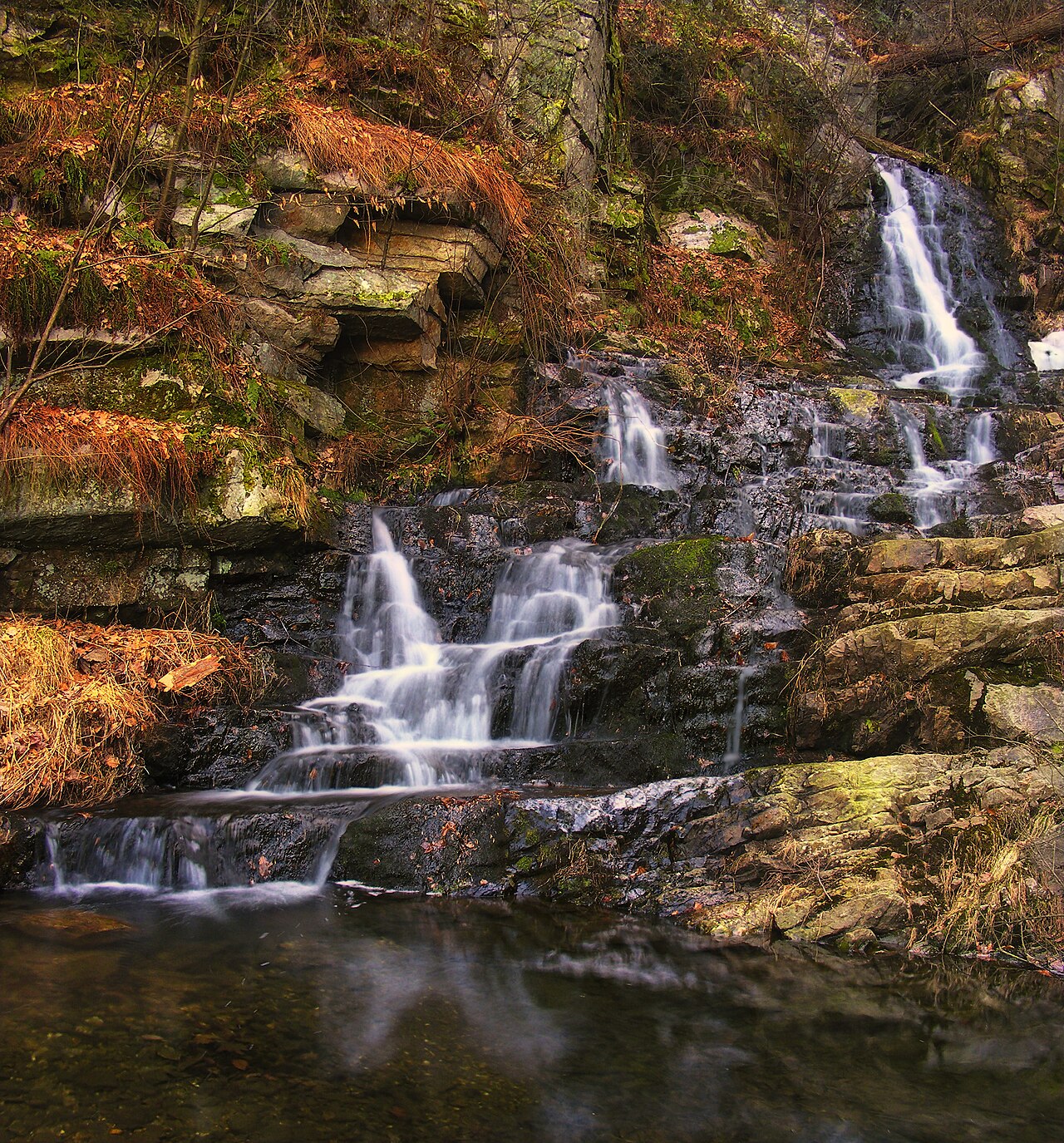 Wildcat Falls, a waterfall in North Carolina