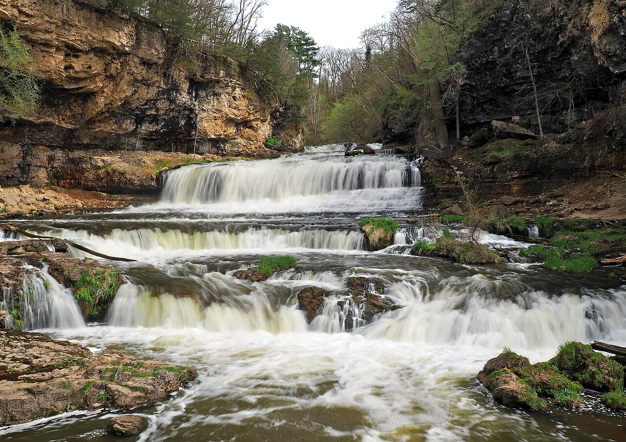 Willow Falls, a waterfall in Wisconsin