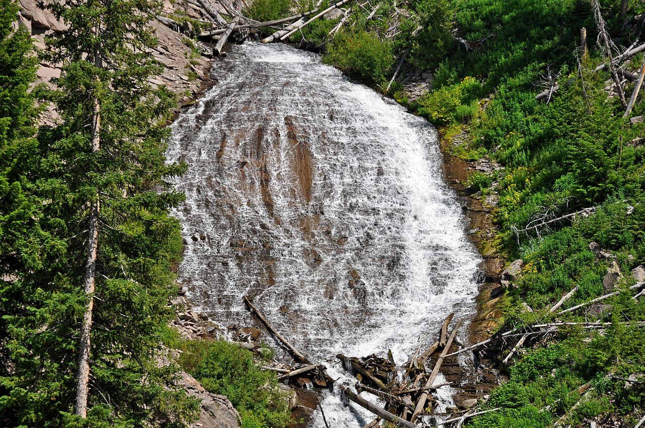 Wraith Falls, a waterfall in Wyoming