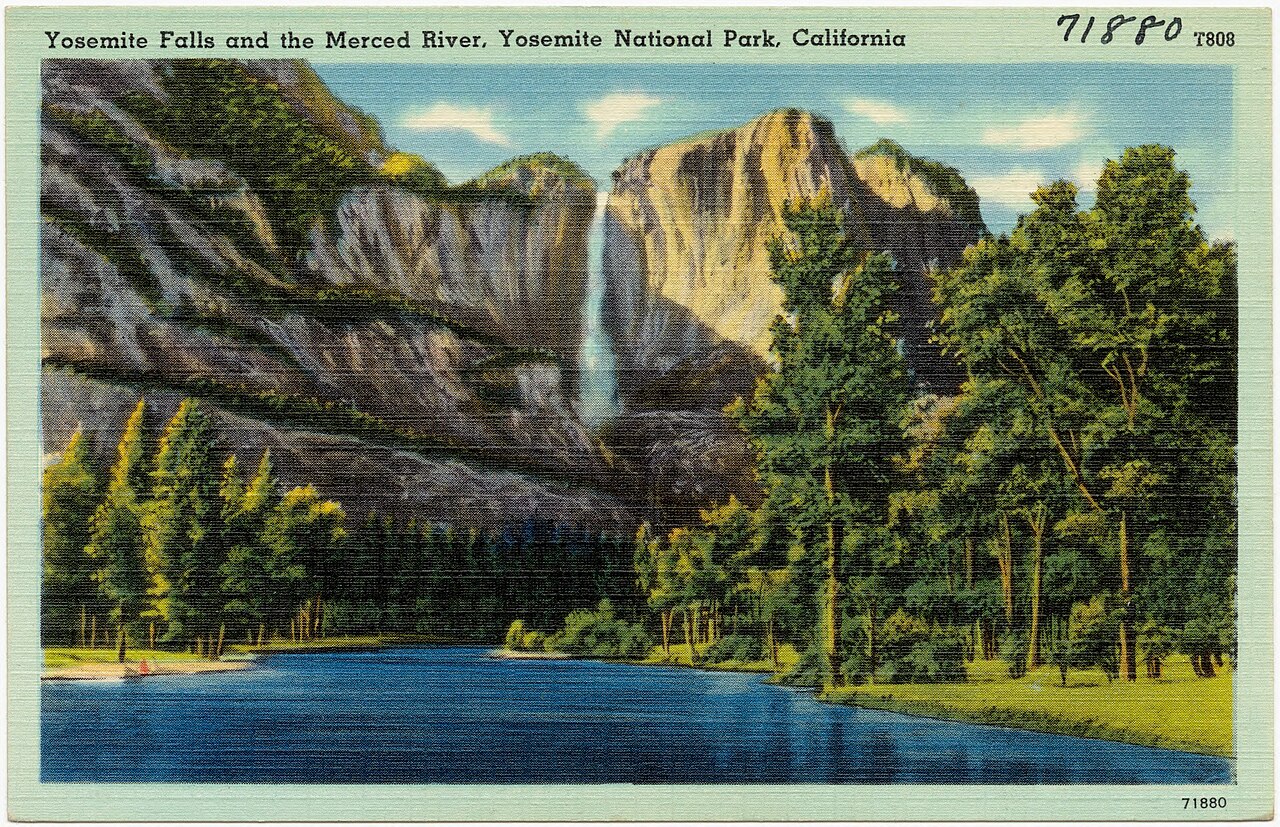 Yosemite Falls, a waterfall in California